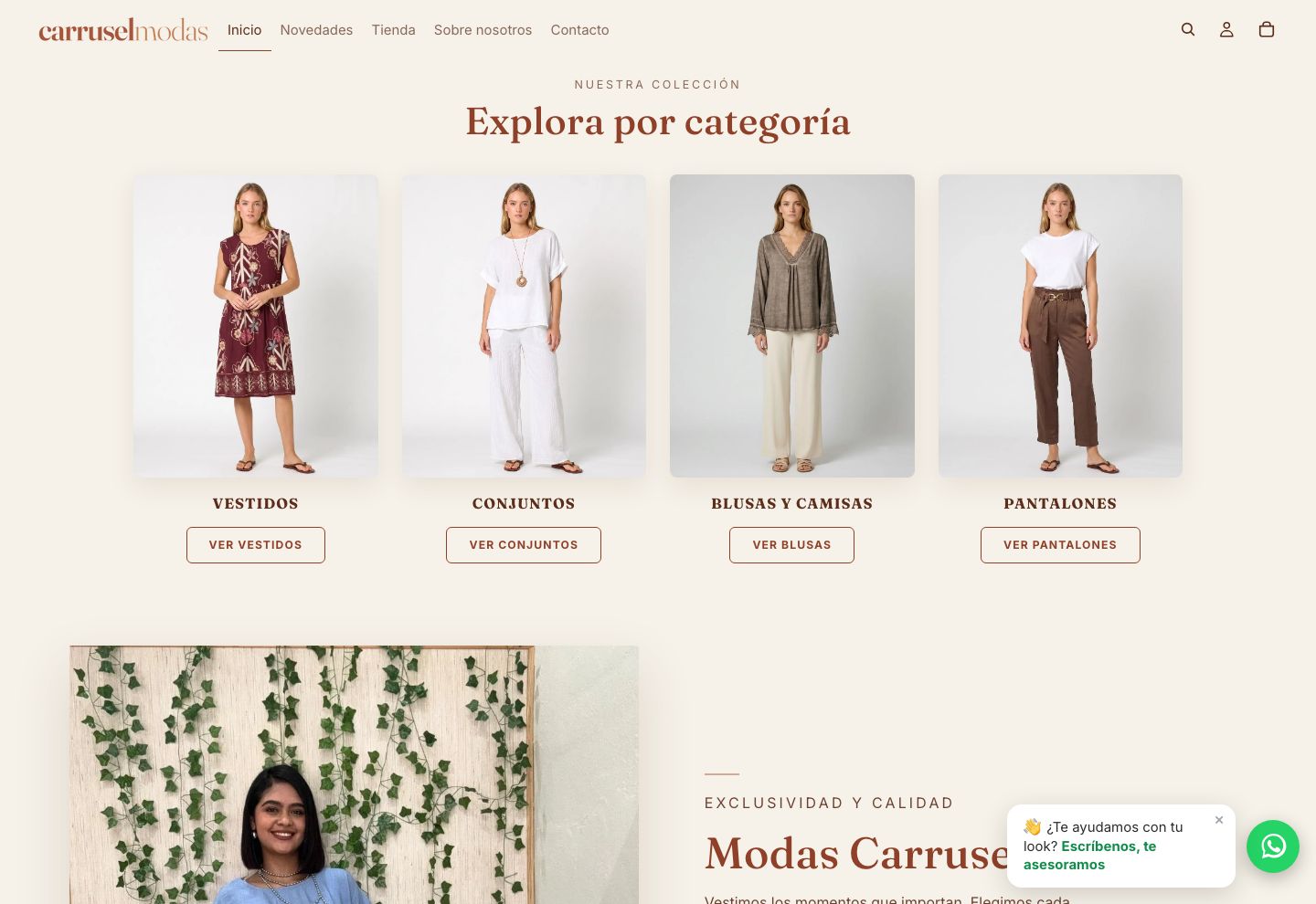 Tienda online de moda de mujer de Modas Carrusel